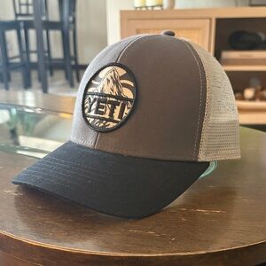 YETI Gray and Black Trucker Hat